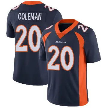＃20 Men's Jonah Coleman Navy Limited Denver Broncos Vapor Untouchable Jersey