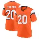 ＃20 Men's Jonah Coleman Orange Game Denver Broncos Jersey