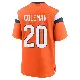 ＃20 Men's Jonah Coleman Orange Game Denver Broncos Jersey