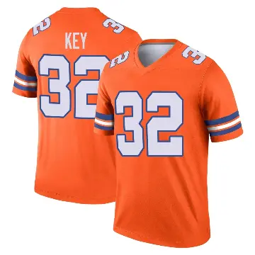 ＃32 Youth Dane Key Orange Legend Denver Broncos Alternate Mile High Collection 1977 Throwback Jersey